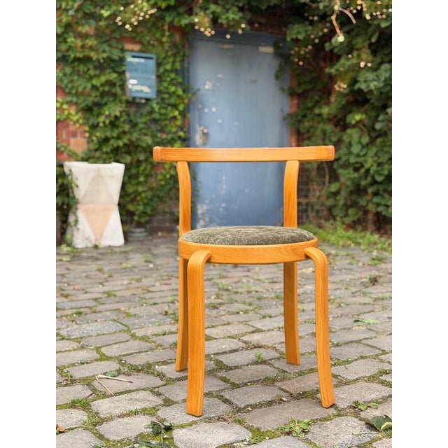 Armchair Series 8000 in Green and Upholstered Beech, by Thygesen & Sørensen for Magnus Olesen For Sale - Image 3 of 11