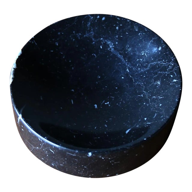 Peter Pepper Products Black Marble Bowl, California, C.1975 For Sale