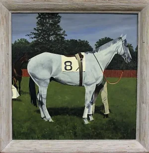 Mid 20th Century "Gray Steeplechaser #8" by Fairfield G. Coogan (1924-2024)