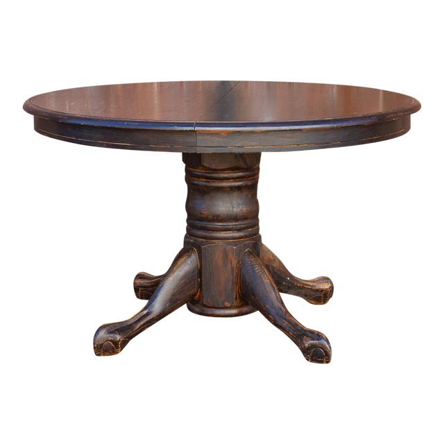 Vintage Round Pedestal Dining Table Chairish