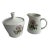 "Flower Garden" Cream and Sugar Set - 2 Pieces For Sale