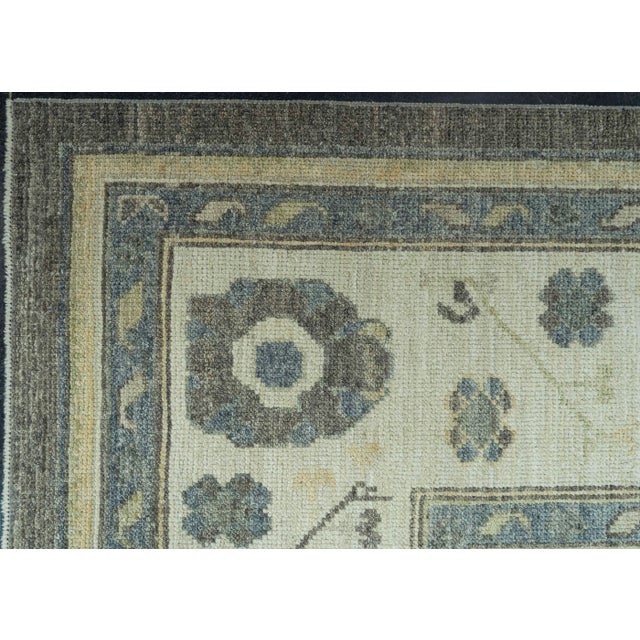 Turkish Oushak Rug 8'9" x 12'8" #19380 For Sale - Image 4 of 8