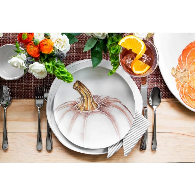 VIETRI VIETRI Pumpkins Assorted Salad Plates - Set of 4 For Sale - Image 4 of 13