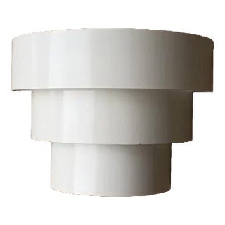 Scandinavian Wall Lamp in White Lacquered Metal, 1970s For Sale