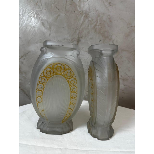 Vintage Vases by Muller Frères, 1930s, Set of 2 For Sale - Image 11 of 13