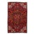 Red Vintage Heriz Hand-Knotted Wool Rug With Medallion Motif - 6 X 10 For Sale