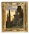 Ferdinand Knab, Ancient Ruin at Sunset, 1900, Oil Painting on Wood, Framed For Sale
