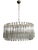 Large Triedri Murano Glass Chandelier, 1995 For Sale