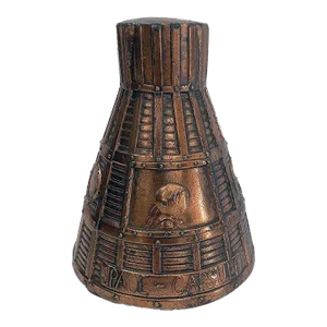 1960s Space Capsule Copper Coin Bank