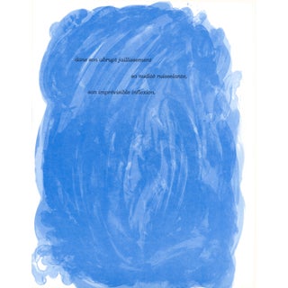 Original 1971 Lithograph by Joan Miró "Bleu" (Blue) For Sale
