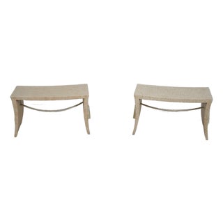Pair of Baker Thomas Pheasant Pagoda Benches For Sale