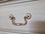 1990s Durham Furniture Co. Custom Finished Solid Cherry Triple Dresser in Weathered Tan With Aged Brass Hardware For Sale - Image 10 of 17