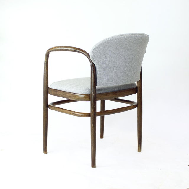 Wood Bentwood Armchair, Czechoslovakia, 1950s For Sale - Image 7 of 11