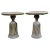 Ceramic Mosaic Tile Top Tassel Tables - a Pair For Sale