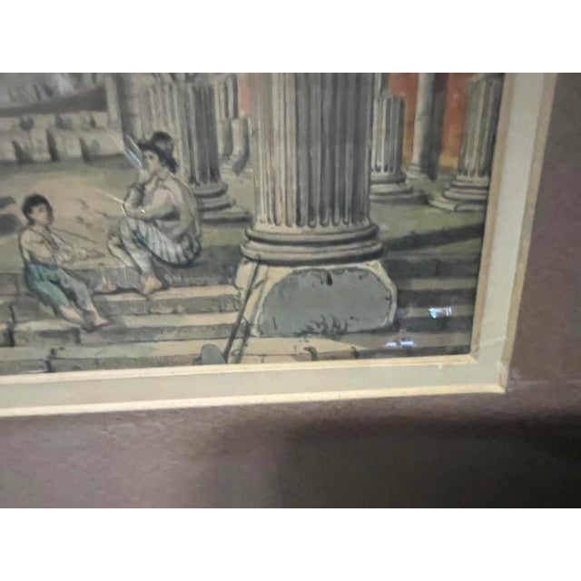 Original Lithograph Framed Pictures of Pompeii 1830 - Set of 3 For Sale - Image 9 of 12