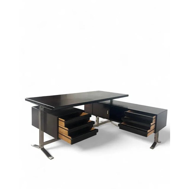 Tan Desk by Gianni Moscatelli for Formanova Italie, 1970s For Sale - Image 8 of 17