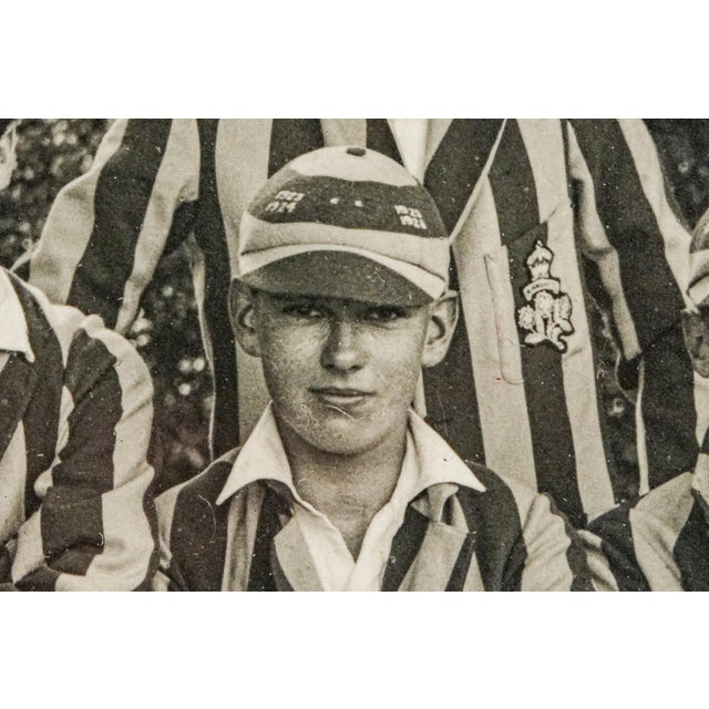 1920s 1920s Classic Framed Photograph English Cricket Sports Team Uniform Portrait Wall Home Decor For Sale - Image 5 of 13