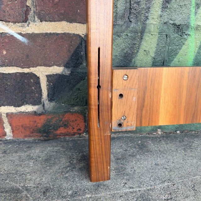 Brown Mid Century Modern Drexel Declaration Full Sized Head Board For Sale - Image 8 of 12