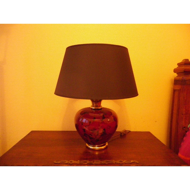 Table Lamp in Ceramic and Gold-Tone Metal, 1960s For Sale - Image 12 of 16