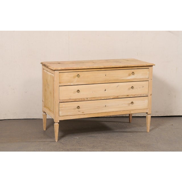 Neoclassical Italian Chest, Bleached with Faux Marble Top For Sale - Image 3 of 11