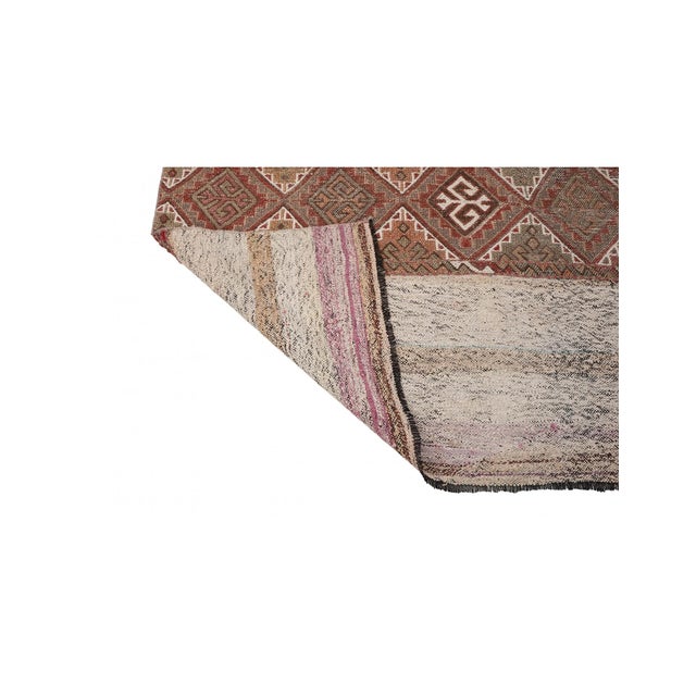 1960s Decorative Turkish Vintage Kilim Rug - 4`6″ X 5`4″ For Sale - Image 5 of 6