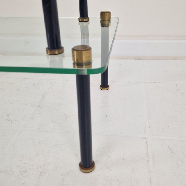 French Modernist Glass and Brass Display Tables from P. Andrieux, 1930s, Set of 2 For Sale - Image 11 of 18