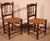 Oak and Straw-Seated Chairs, 19th Century, Set of 2 For Sale - Image 6 of 11