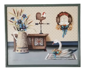 Vintage Hamilton Still Life Farm House Abstract Painting