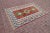 1960s Tribal Red Hand Knotted Kilim Rug Size: 4.3 x 5.7 ft (130 X 173 cm) 51 x 68 inches Color: Red, Baby Blue, Green,...