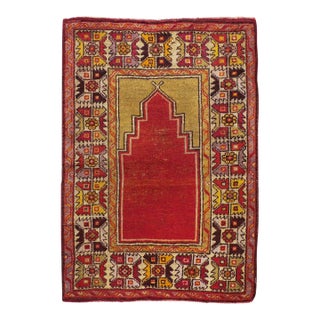 Galerie Shabab Collection Early 20th Century Turkish Anatolian Throw Rug For Sale