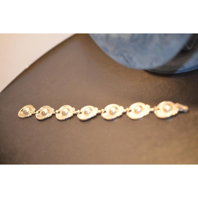 1940s 925 Silver Necklace and Bracelet by Margot de Taxco, 1940s, Set of 2 For Sale - Image 5 of 7
