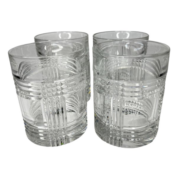 Contemporary Ralph Lauren Glendale Lowball Crystal Barware- Set of 4 For Sale - Image 3 of 8