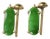 Vintage 14k Gold and Jadeite Drop Earrings For Sale