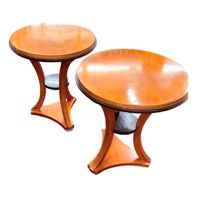 Late 20th Century Biedermeier Style Side Table Set For Sale