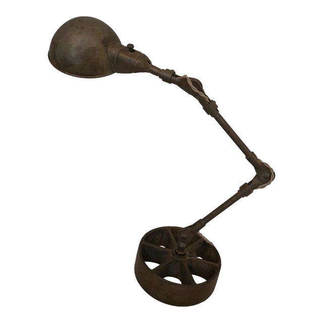 Vintage Industrial Table Lamp For Sale