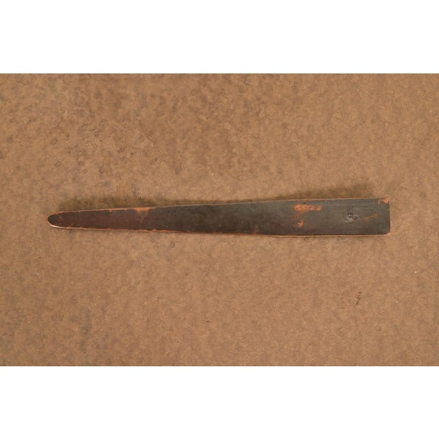 Roycroft Arts & Crafts Hammered Copper Quatrefoil Letter Opener For Sale - Image 9 of 11