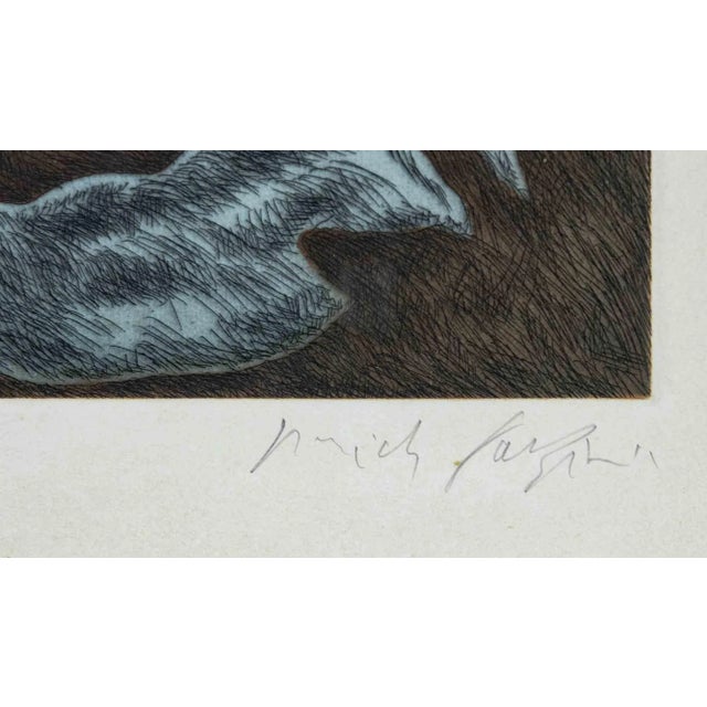 Modern Pericle Fazzini, Abstract Composition, 1970s, Etching, Framed For Sale - Image 3 of 4