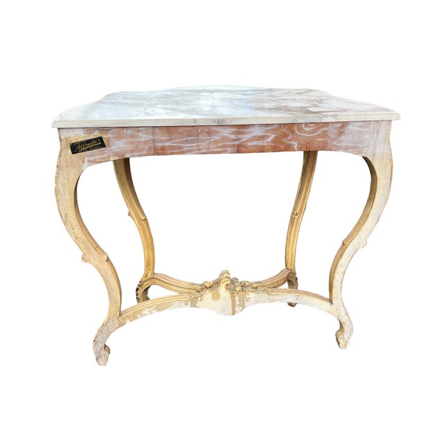 Mid 20th Century French Marble Top Console For Sale In New York - Image 6 of 12