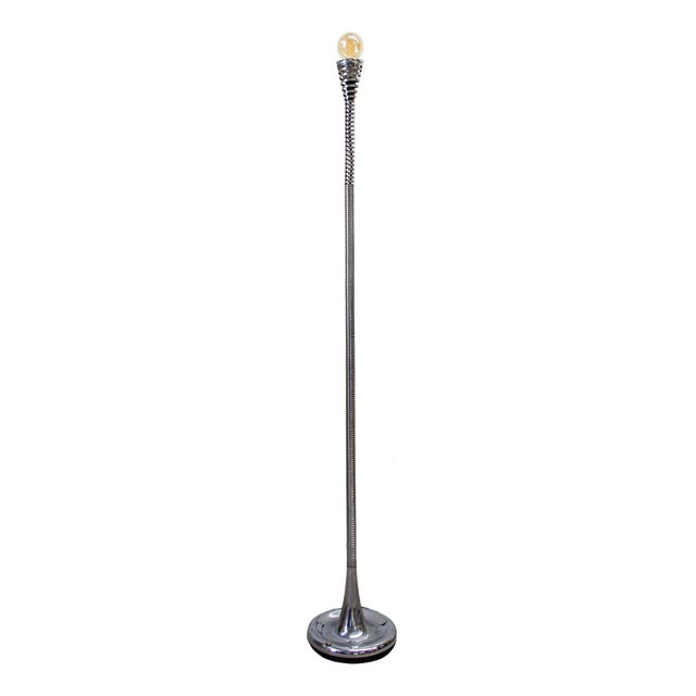 Molla Steel Floor Lamp by Eleonore Peduzzi Riva for Candle, Italy, 1970s For Sale