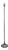 Molla Steel Floor Lamp by Eleonore Peduzzi Riva for Candle, Italy, 1970s For Sale