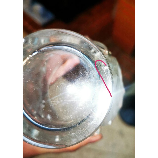 Small vase – or large Goblet – with a slightly truncated cone shape, in molded-pressed translucent crystal, covered in...