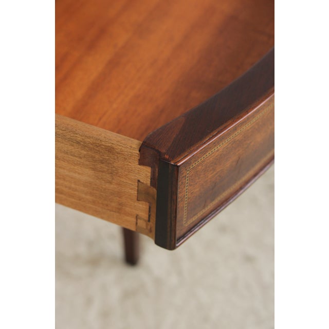 Brown Kindel Mahogany 1 Drawer Connecticut Side Table For Sale - Image 8 of 14