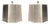 Mid 20th Century Art Deco Silver Metal Lamp Shades with Finials - a Pair For Sale