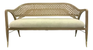 Caracole Modern Settle in Caned Settee