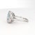 14k Gold Ring With 4.25ct Aquamarine & Diamonds Size 6.5 For Sale - Image 14 of 18