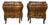 19th Century Pair of Italian Rococo Style Walnut Commodes For Sale