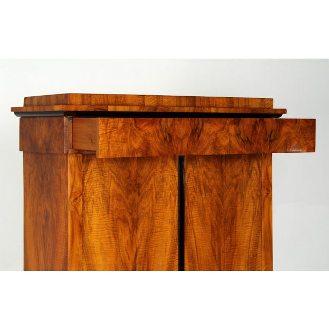 Small antique biedermeier cabinet southern germany walnut biedermeier circa 1820 dimensions: h x w x d: 179 x 111 x 50 cm...