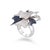 Early 21st Century Diamond Sapphire Ring in 18k gold For Sale - Image 5 of 5
