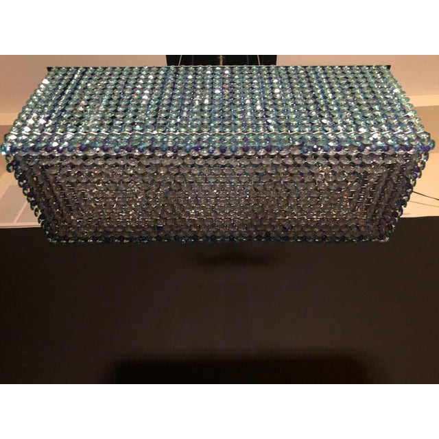 Late 20th Century Swarovski "GlitterBox" Form Chandelier For Sale - Image 9 of 10