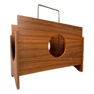 Vintage Magazines in Teak, 1970s For Sale